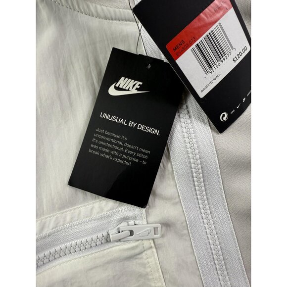 Nike Jacket Mens Large Gray NSW Track Full Zip Swoosh Just Do It BV4603-073 - Picture 5 of 14